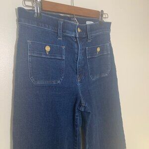 J. Crew Preppy Luxe Premium Edition Wide-Leg High-Rise Jeans - Size 28
